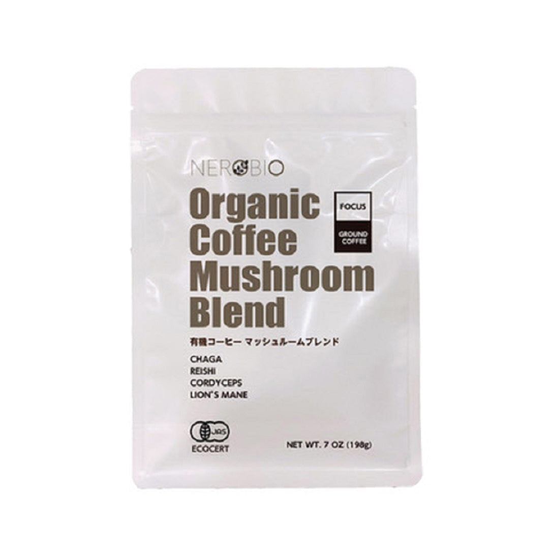有機コーヒー マッシュルームブレンド 227g 「冬虫夏草、有機霊芝、有機ヤマブシタケ、有機チャーガ」
