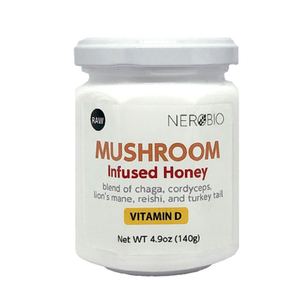 マッシュルーム ビタミンD ローハニー 140g Mushroom Complex Vitamin D Raw Honey