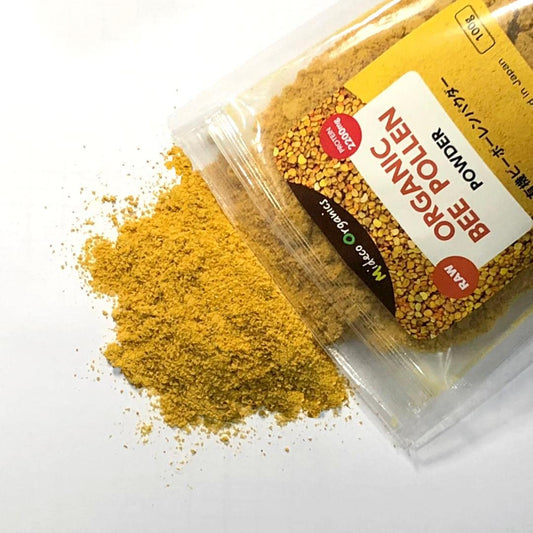 オーガニック・ビーポーレンパウダー100g 「非加熱」プロテイン2200mg Organic Bee Pollen Powder