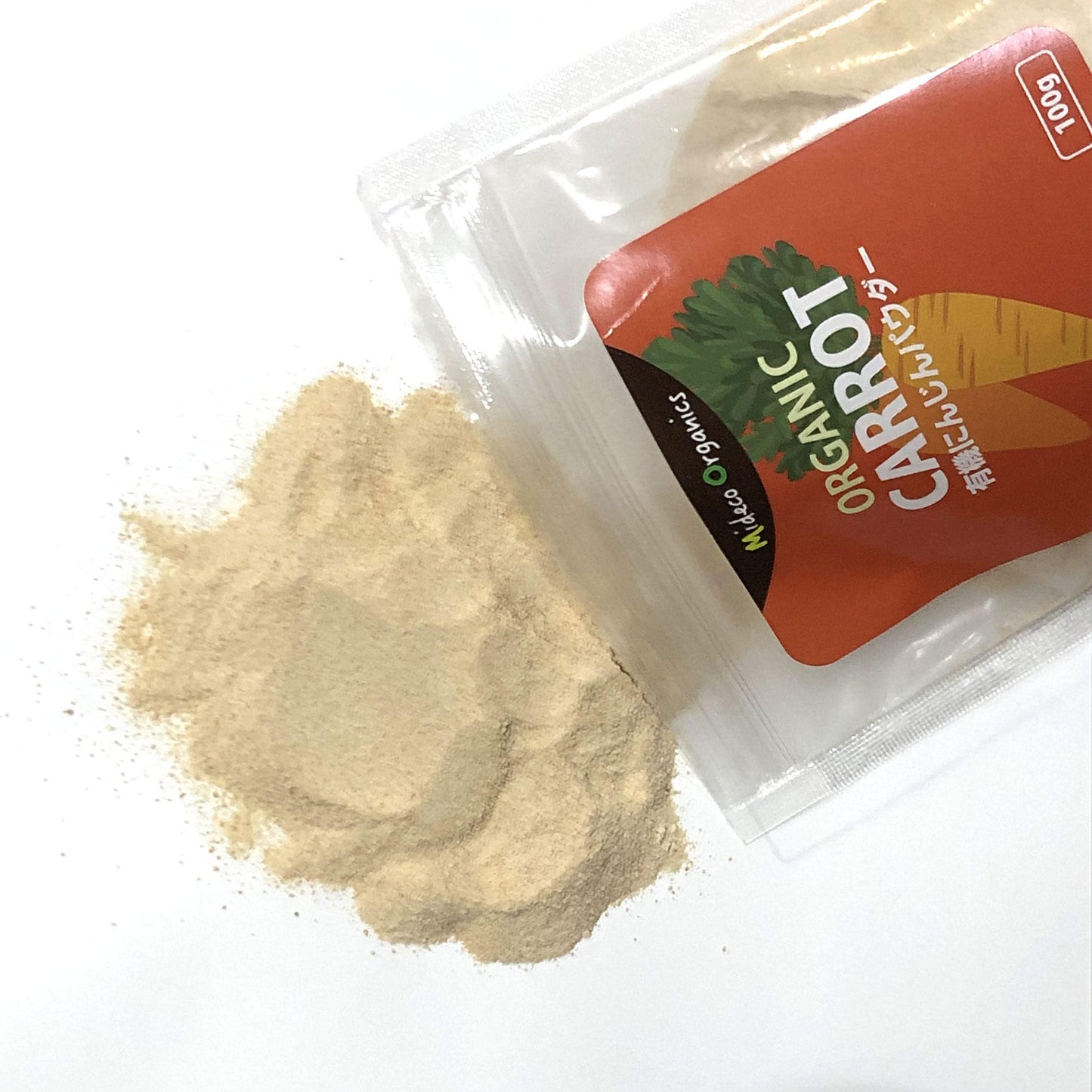 有機JAS認証にんじん粉 「有機人参パウダー」 Organic Carrot Powder