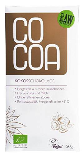 オーガニックココナッツ・ローチョコレート50g Organic Coconut Raw Chocolate 50g