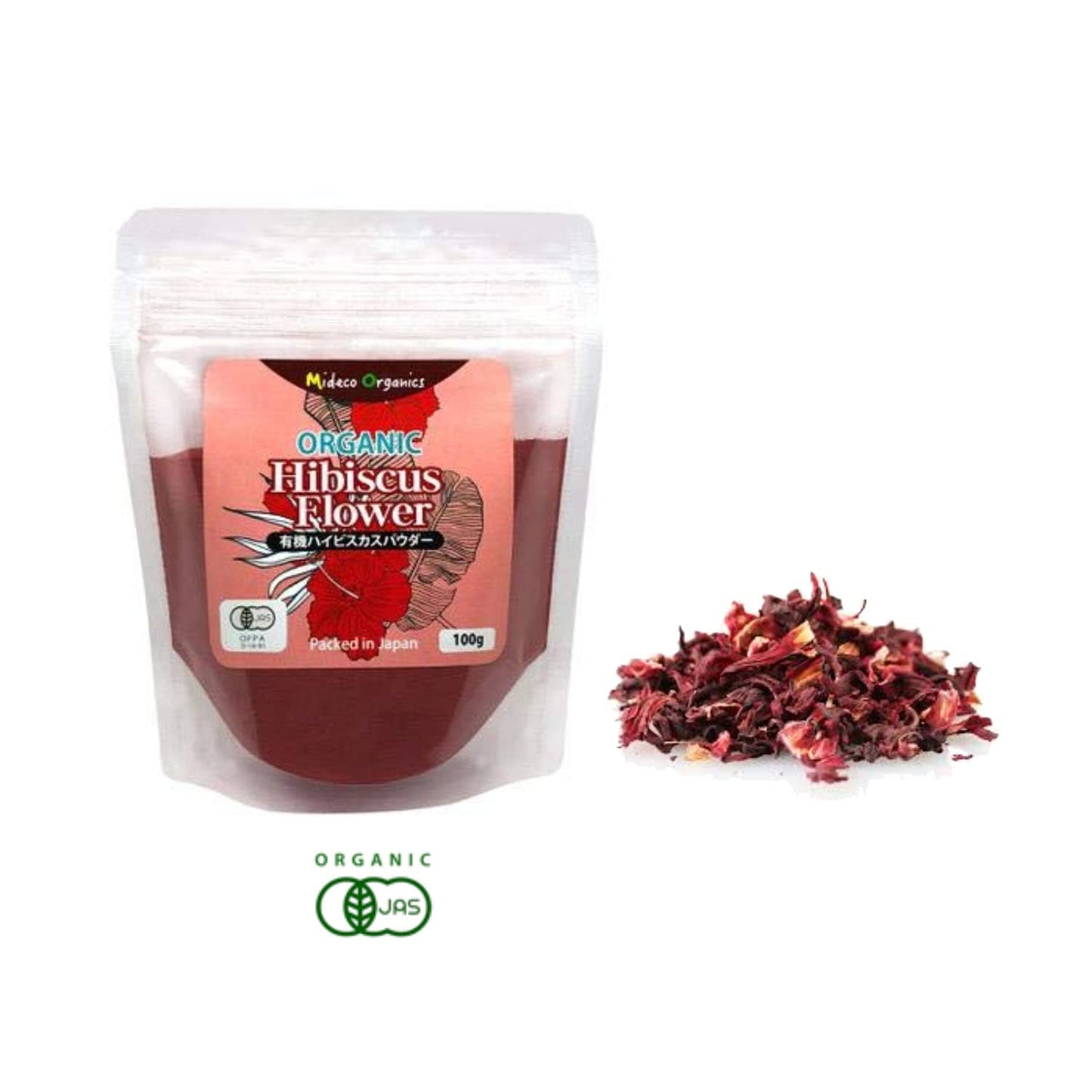 オーガニックハイビスカスパウダー 120g Organic Hibiscus Powder
