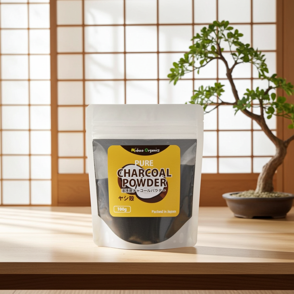 ヤシ殻活性炭チャコールパウダー　100g 「オーガニックヤシ殻原料使用」　Pure Activated Charcoal powder